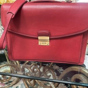 Red Coach Briefcase